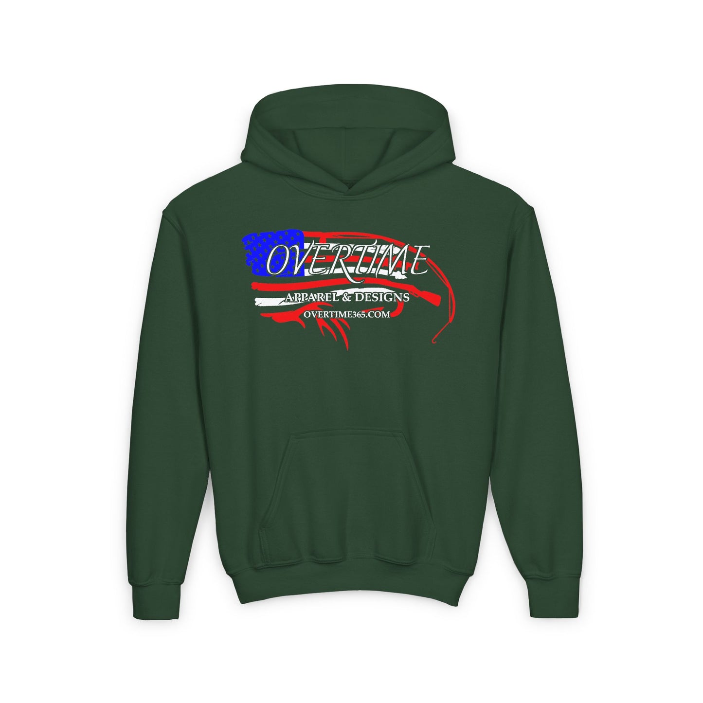 RWB Overtime Flag Kids Hoodie