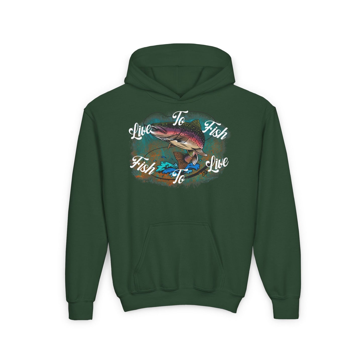 Live To Fish Kids Hoodie