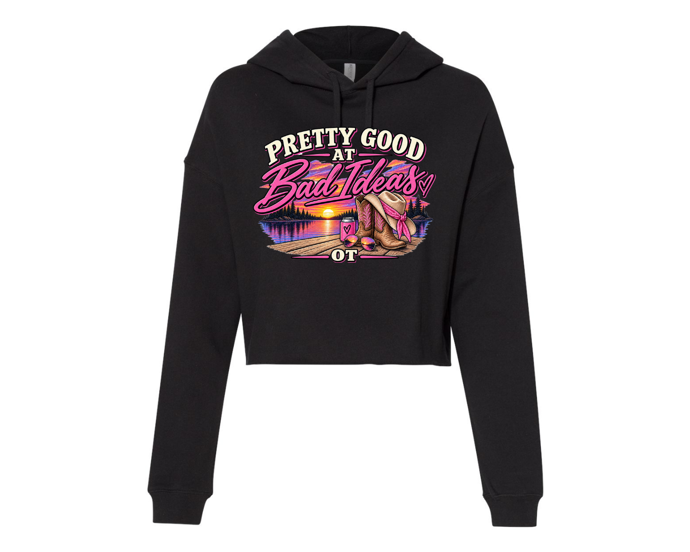 Women's Crop (Pretty Good at Bad Ideas) hoodie