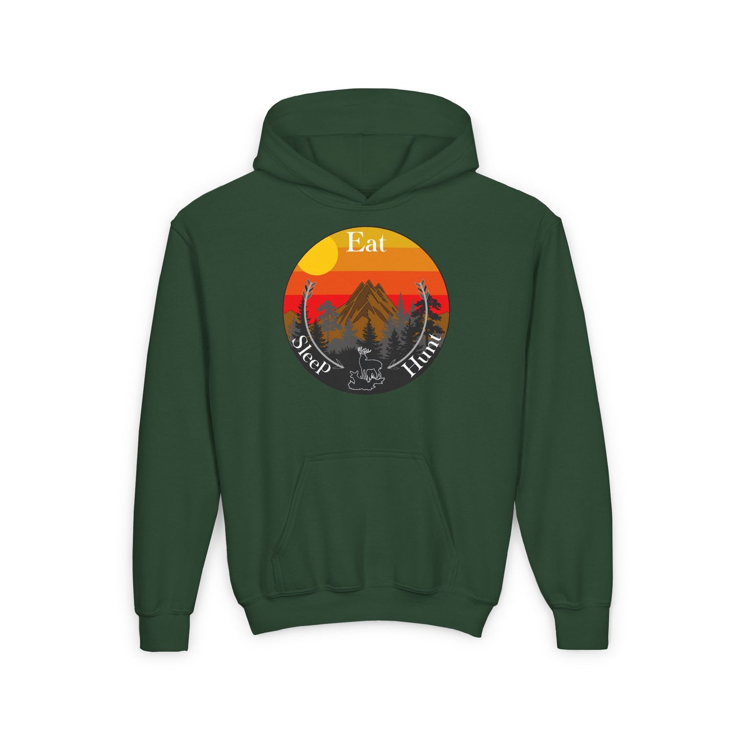 Eat Sleep Hunt Kids Hoodie