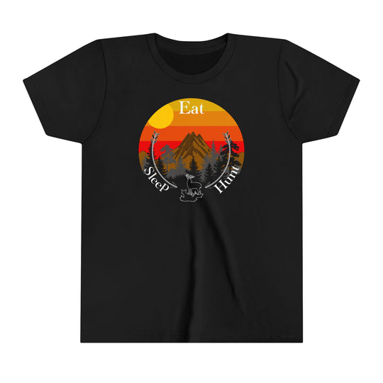 Eat Sleep Hunt Kids Short Sleeve