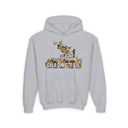 Duck Camo Chasing Tail Kids Hoodie