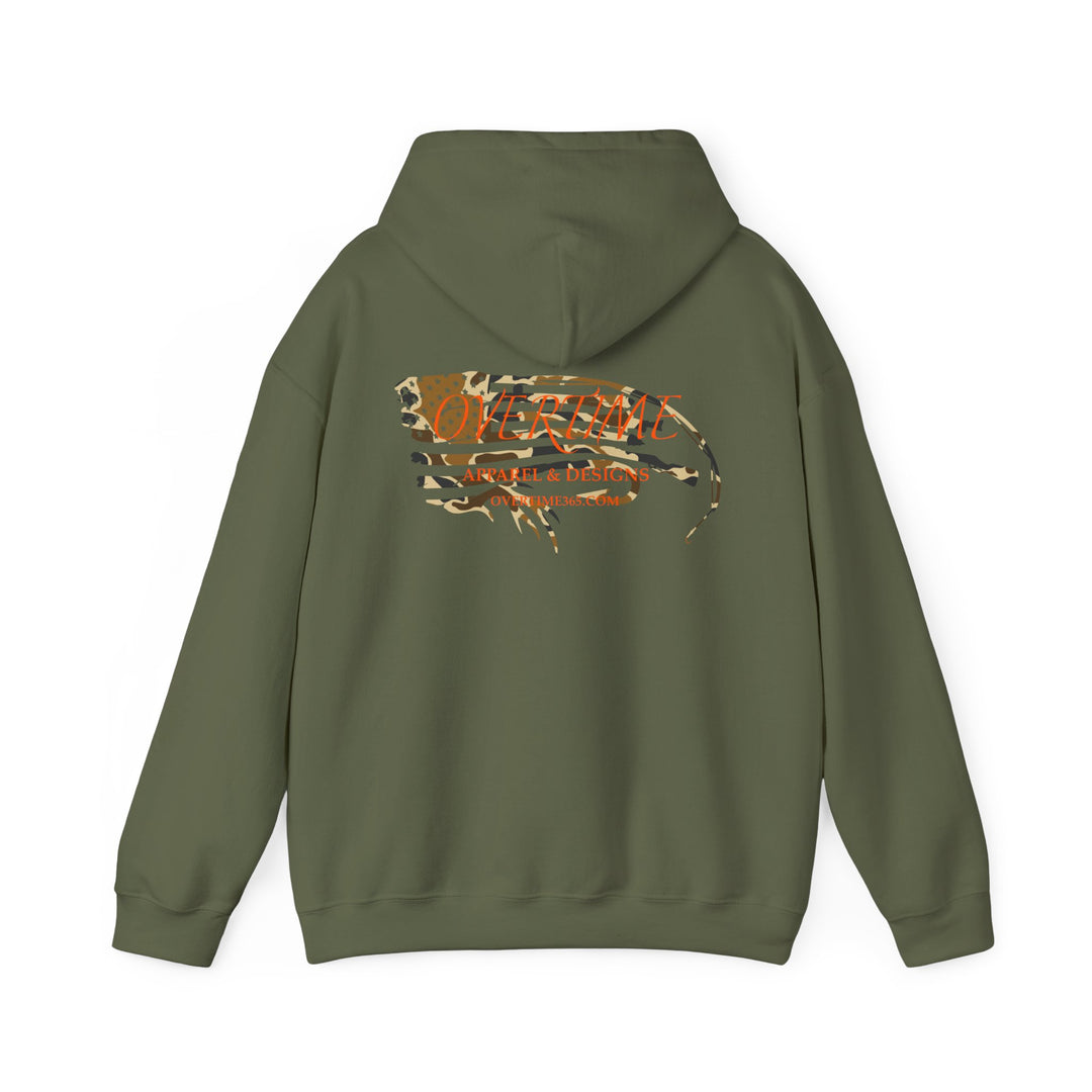 Overtime Duck Camo Flag Heavy Blend Hooded Sweatshirt