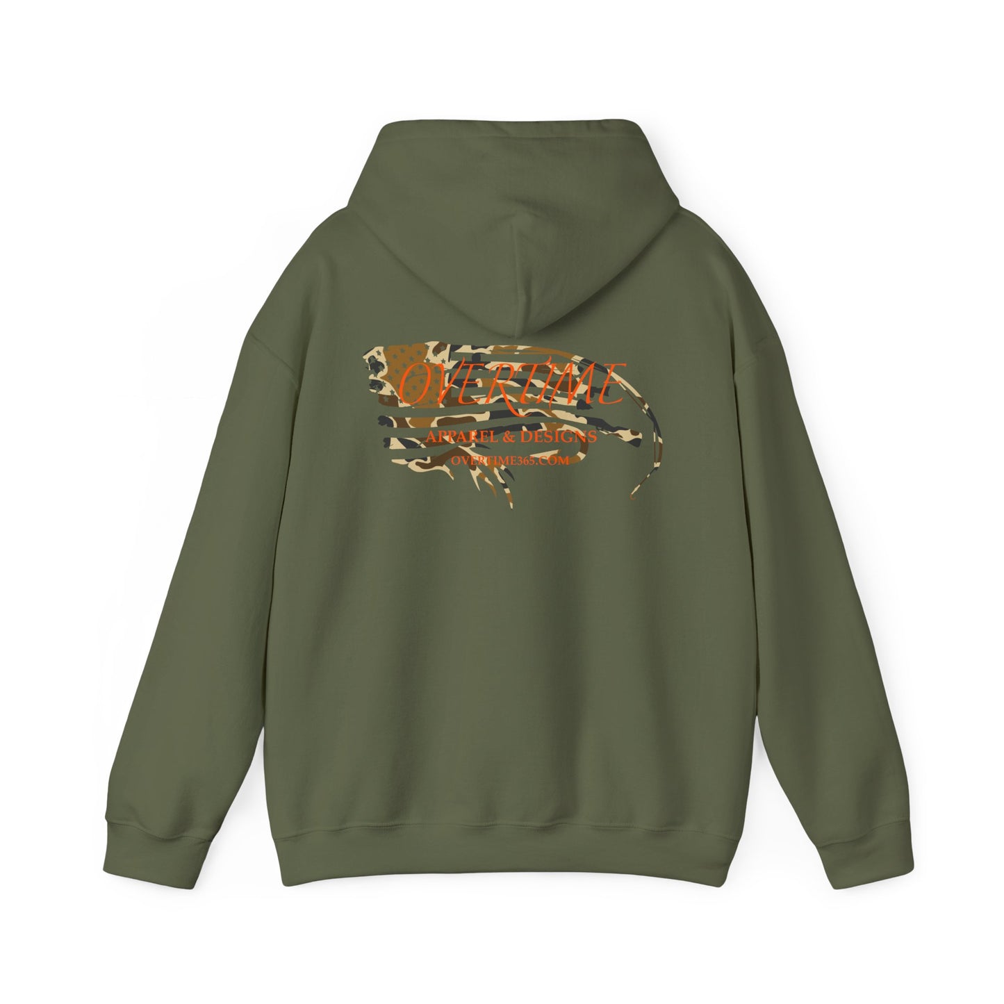 Overtime Duck Camo Flag Heavy Blend Hooded Sweatshirt