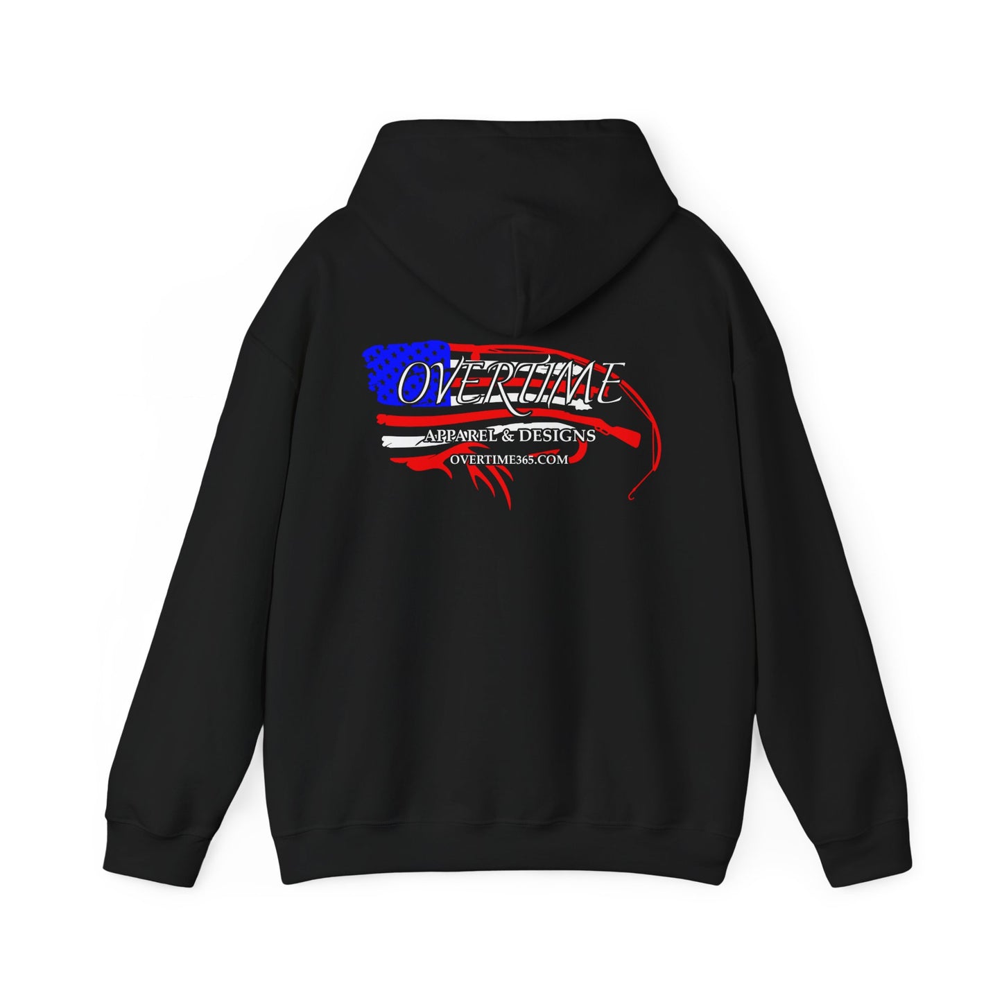 Overtime (RWB) Flag Heavy Blend Hooded Sweatshirt