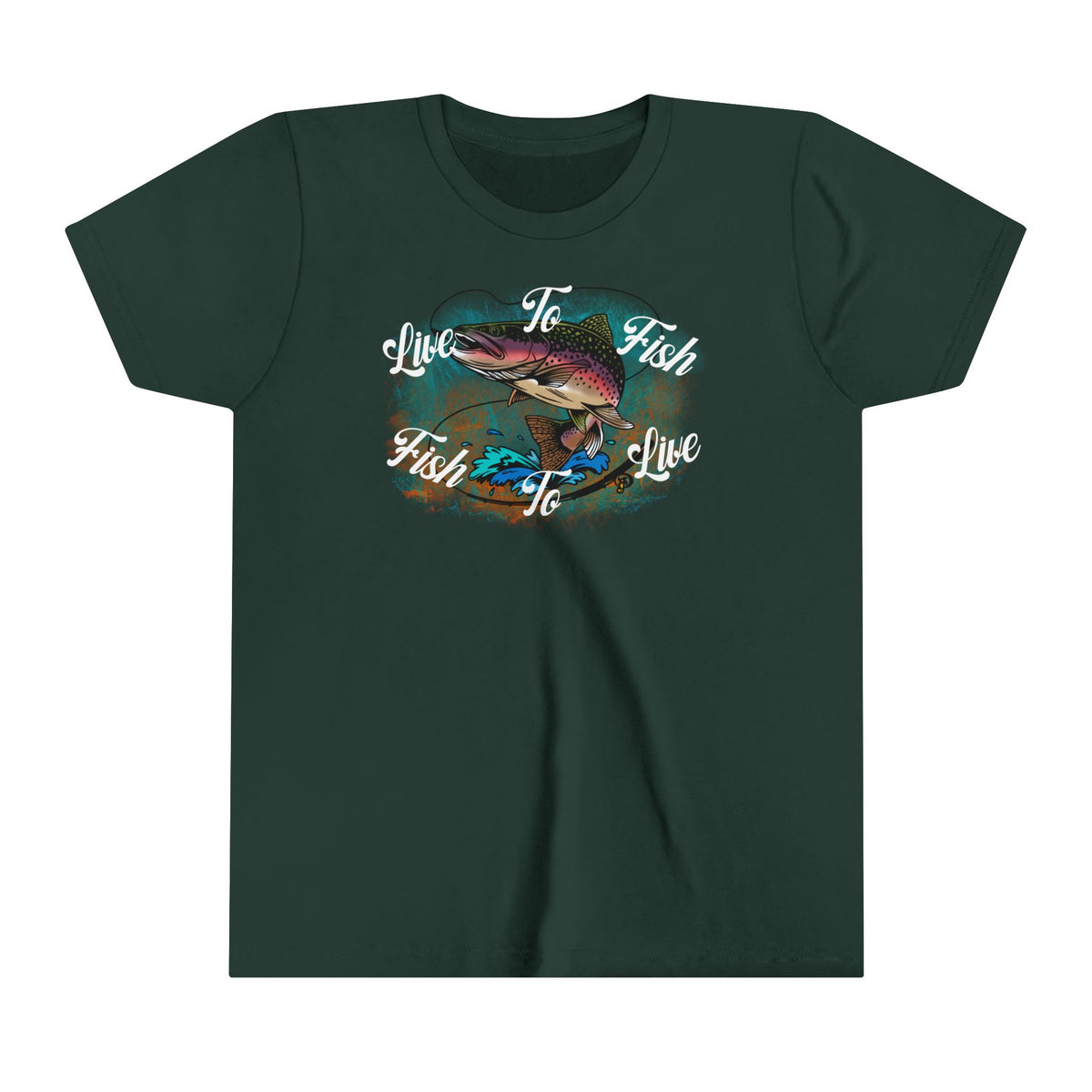 Live To Fish Kids Short Sleeve