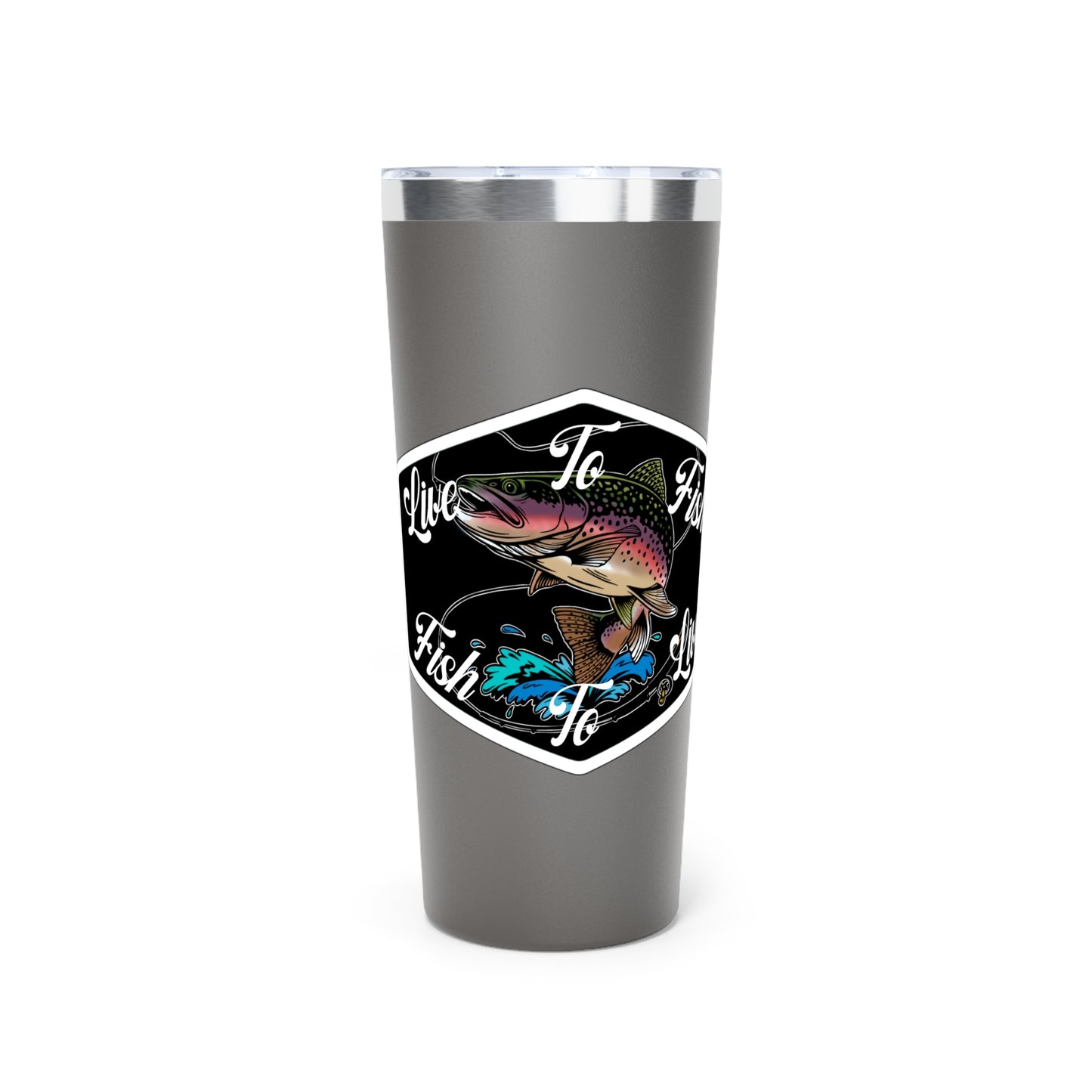 Live To Fish Vacuum Insulated Tumbler, 22oz