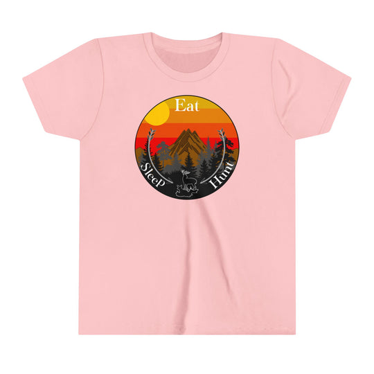 Eat Sleep Hunt Kids Short Sleeve