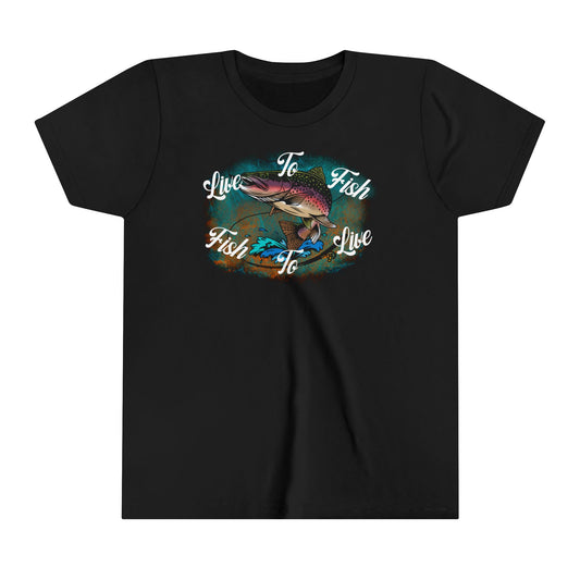 Live To Fish Kids Short Sleeve