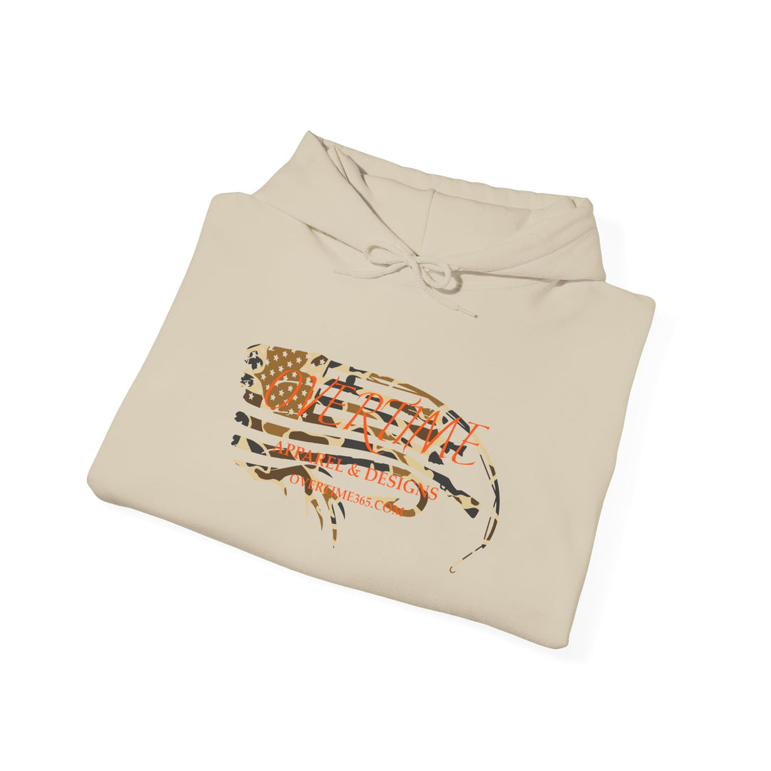 Overtime Duck Camo Flag Heavy Blend Hooded Sweatshirt