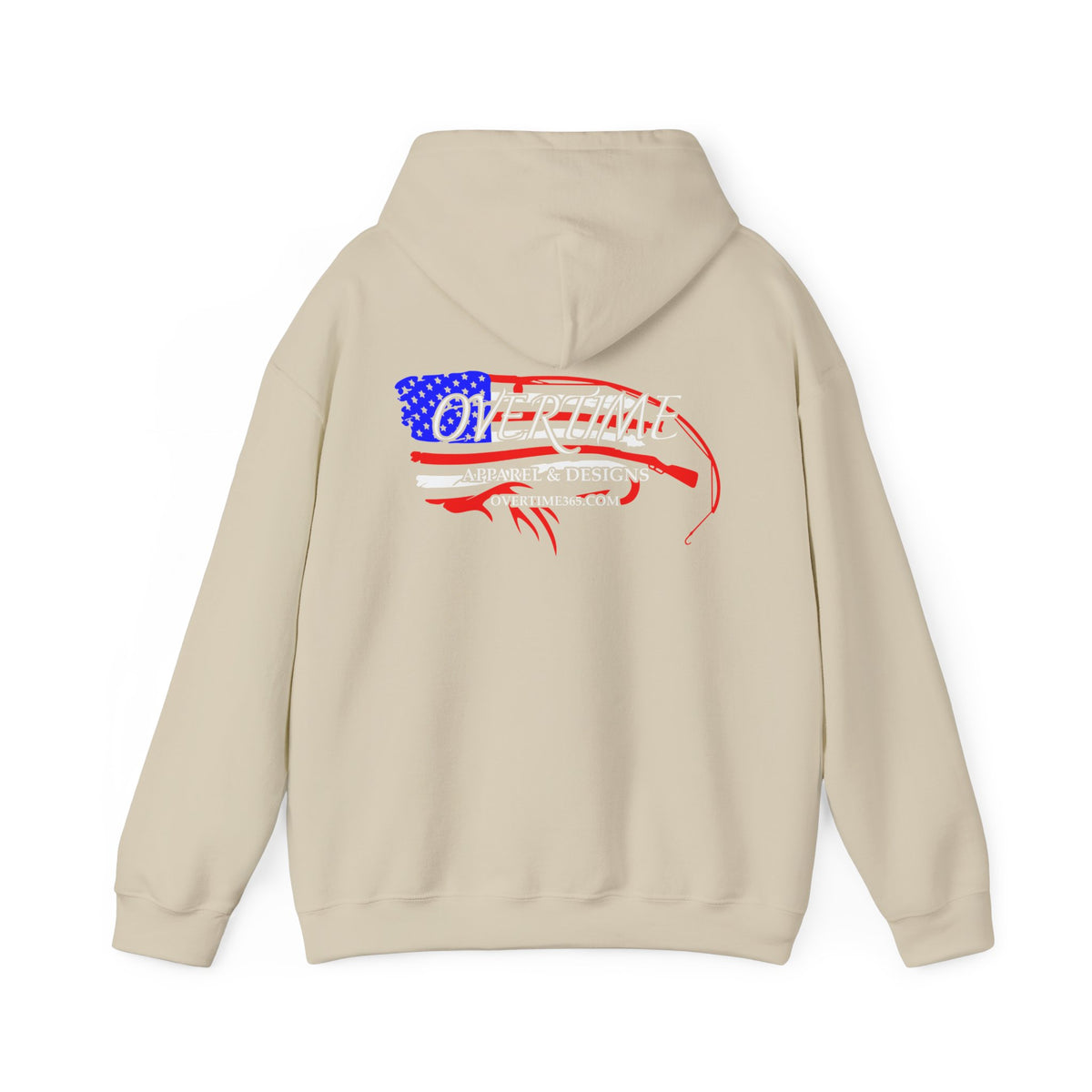 Overtime (RWB) Flag Heavy Blend Hooded Sweatshirt