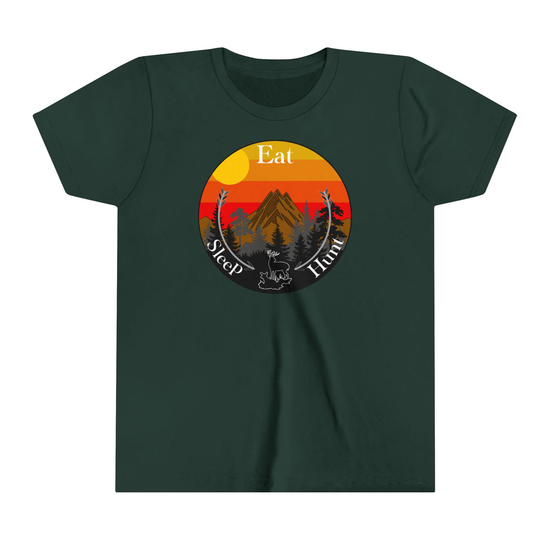Eat Sleep Hunt Kids Short Sleeve