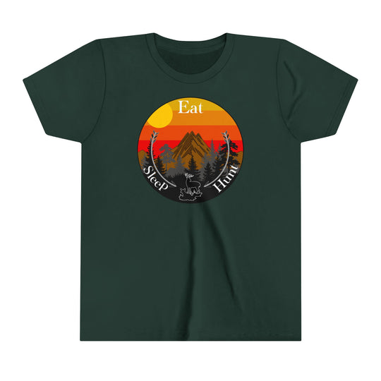 Eat Sleep Hunt Kids Short Sleeve