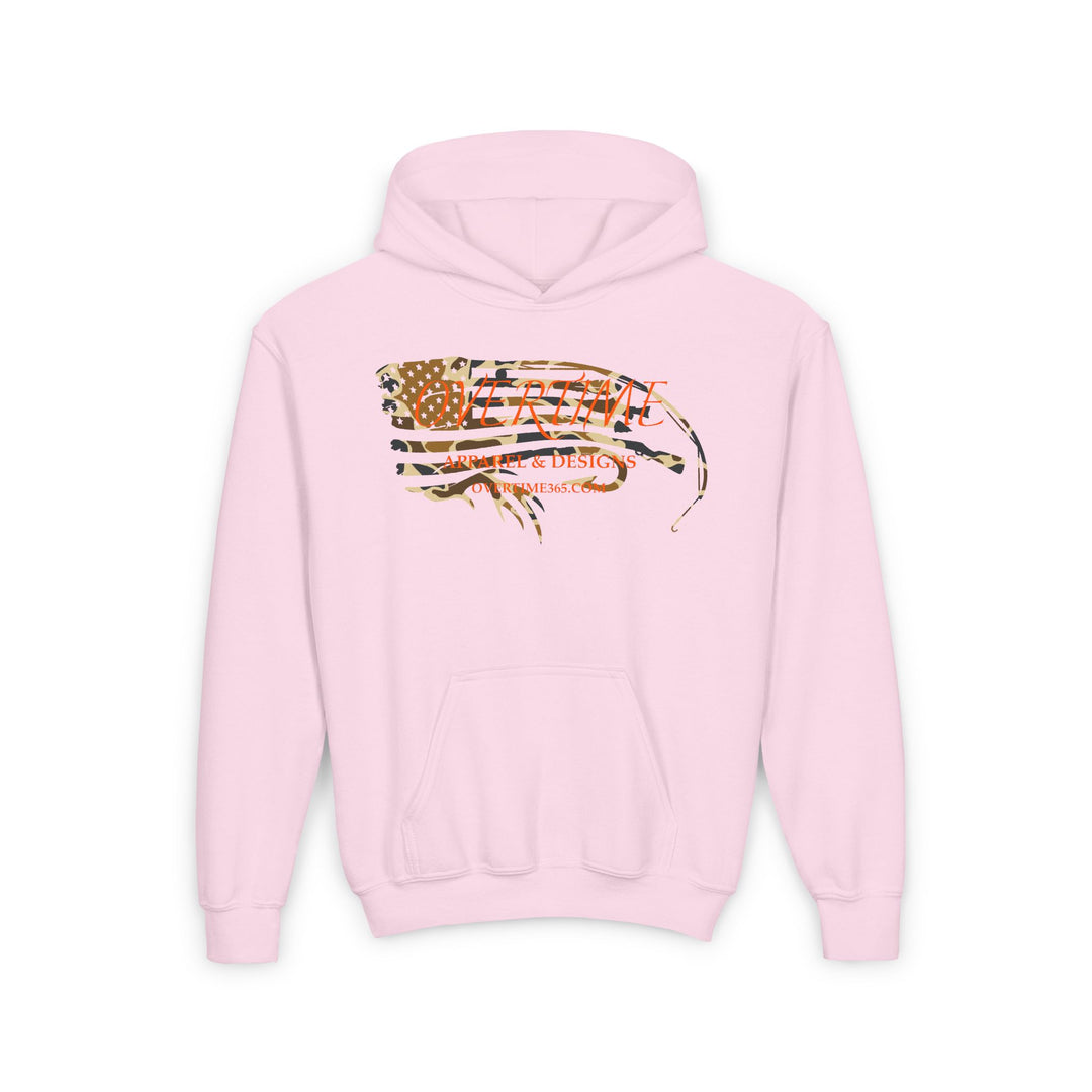 Duck Camo Overtime Flag Kids Hoodie