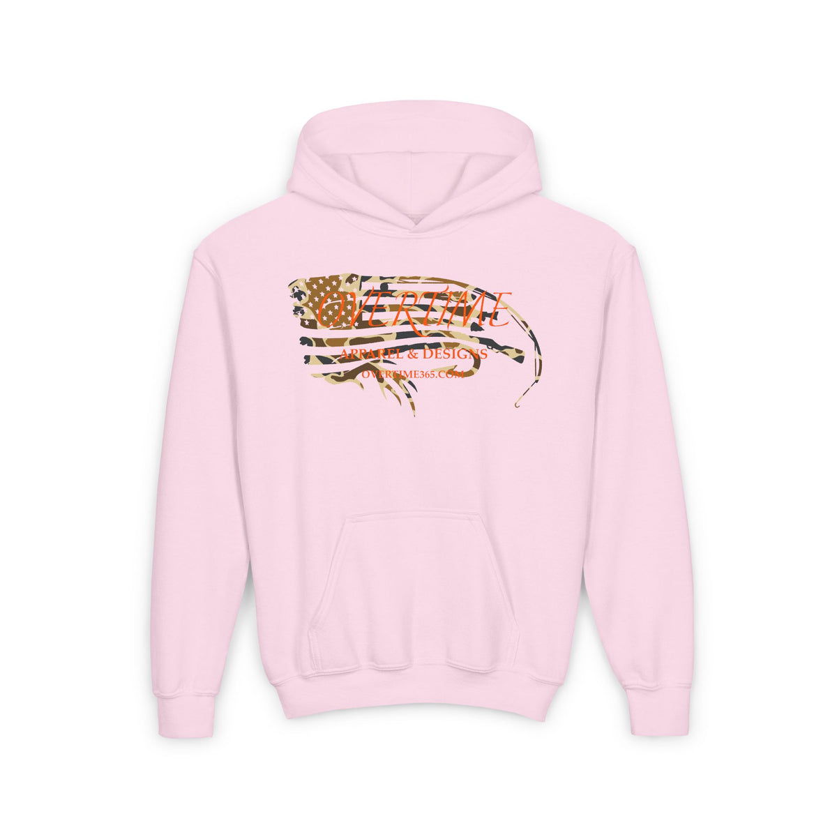 Duck Camo Overtime Flag Kids Hoodie