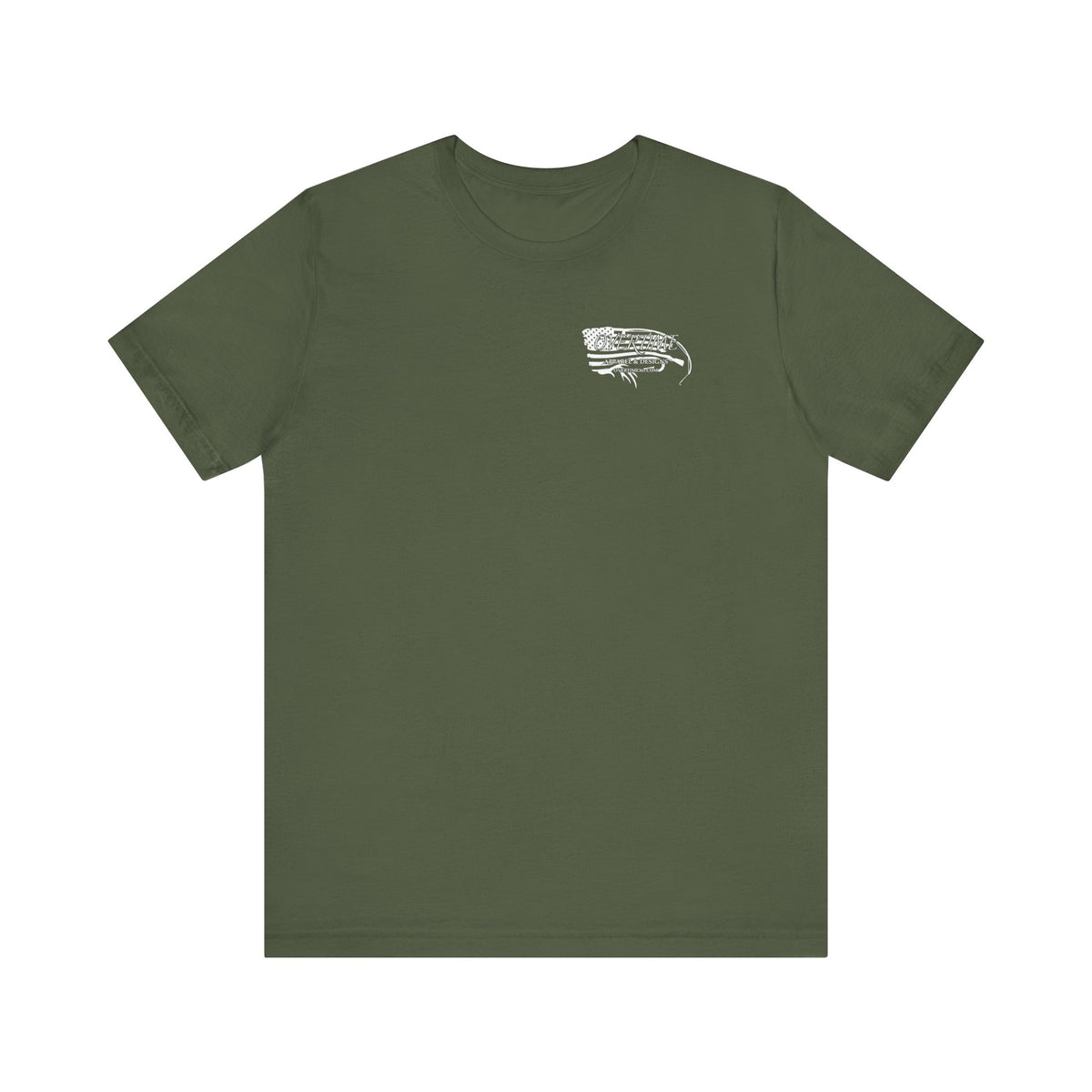 Overtime Duck Camo Flag Bella Overtime Tee