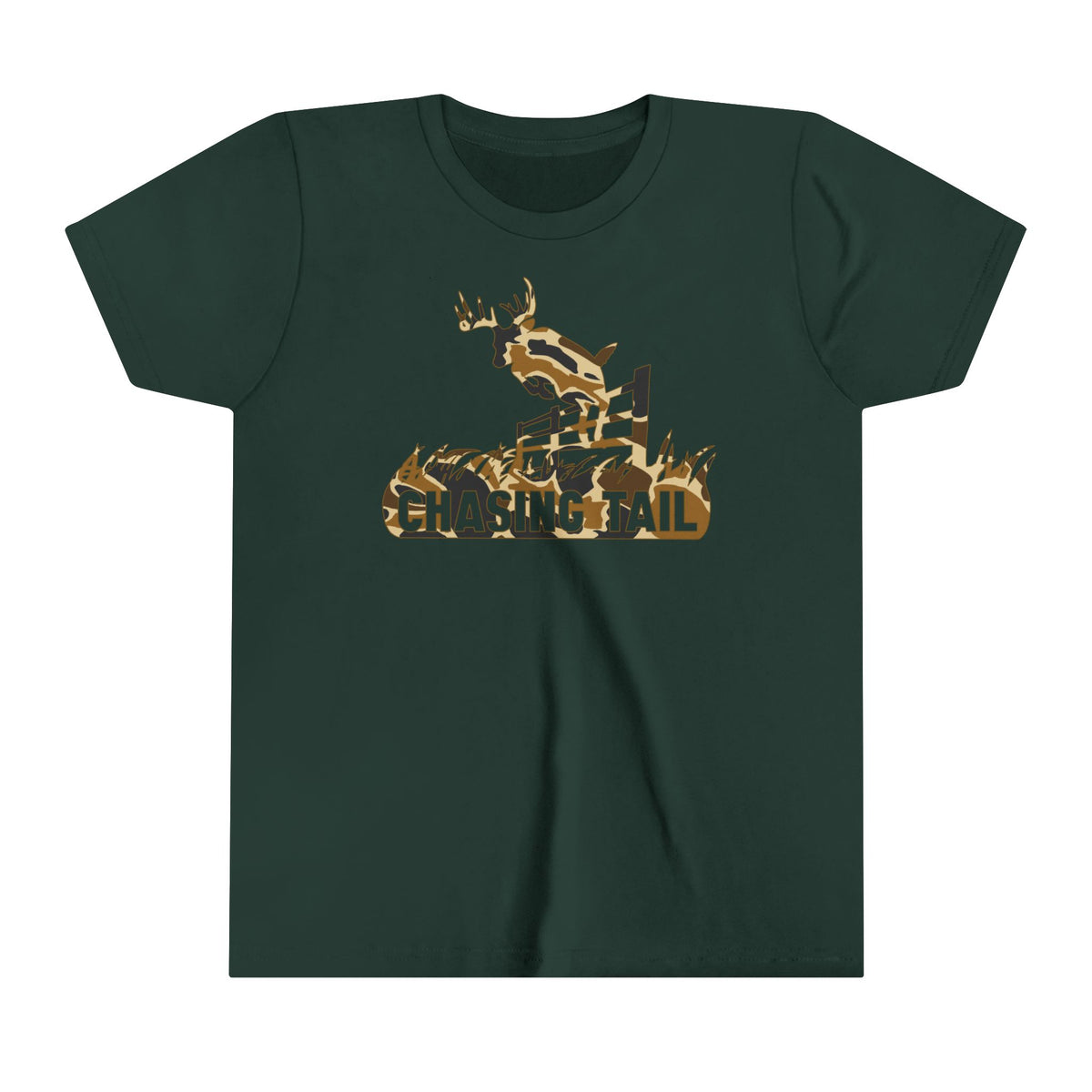 Duck Camo Chasing Tail Kids Short Sleeve