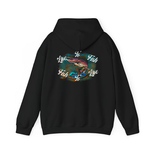 Live to Fish Heavy Blend Hooded Sweatshirt