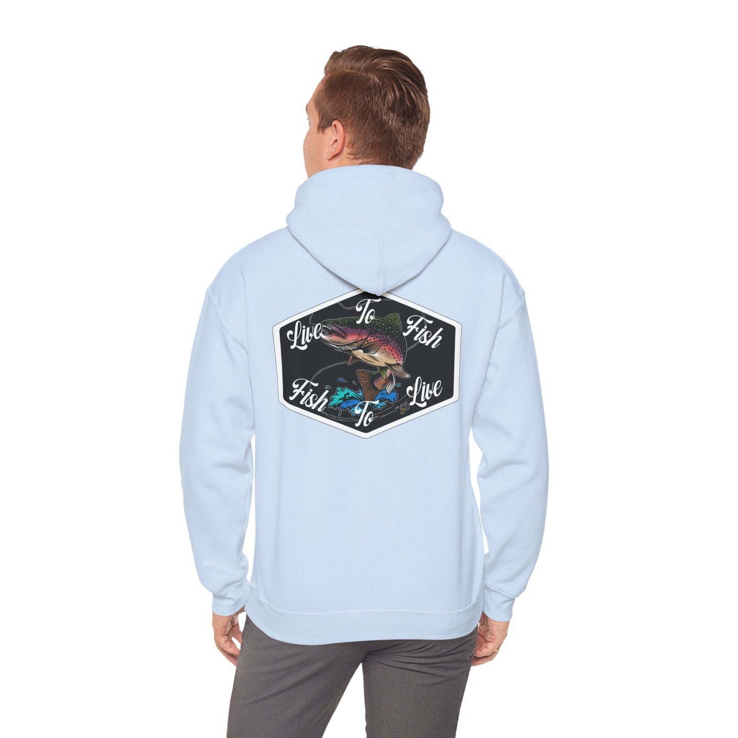 Live To Fish Hooded Sweatshirt