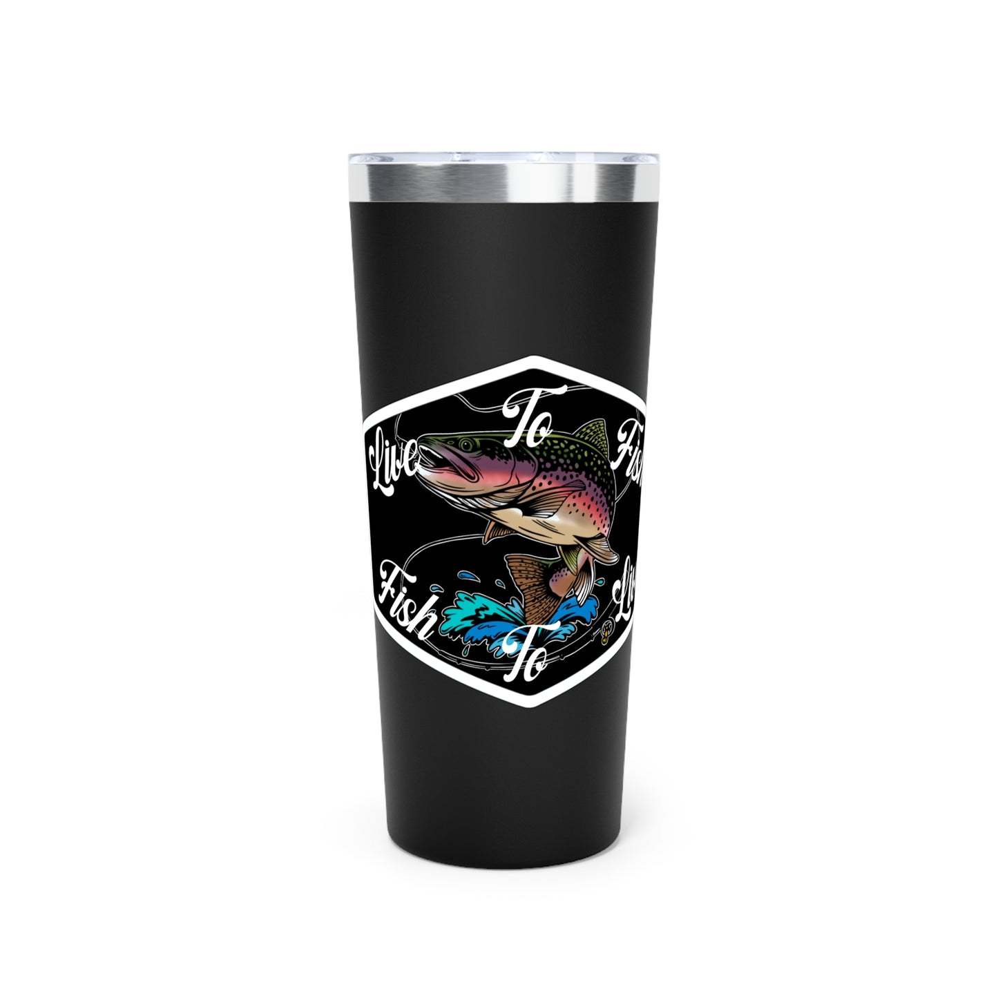 Live To Fish Vacuum Insulated Tumbler, 22oz