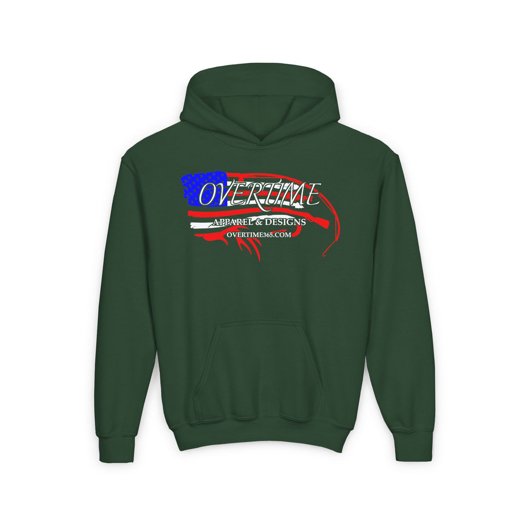 RWB Overtime Flag Kids Hoodie