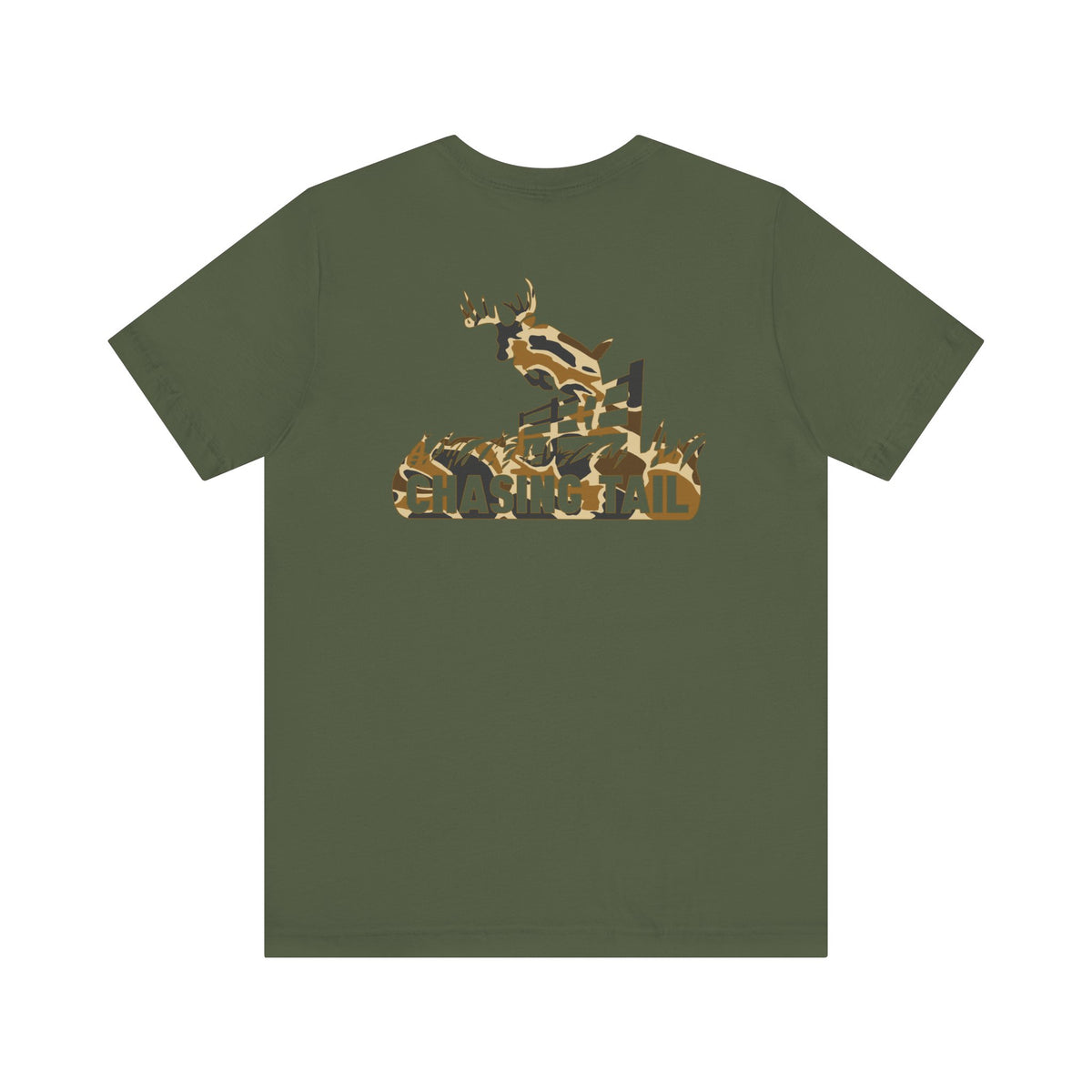 Duck Camo Chasing Tail Bella Overtime Tee