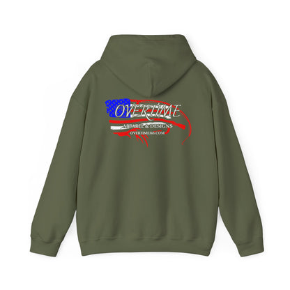 Overtime (RWB) Flag Heavy Blend Hooded Sweatshirt