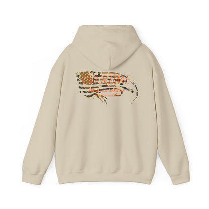 Overtime Duck Camo Flag Heavy Blend Hooded Sweatshirt