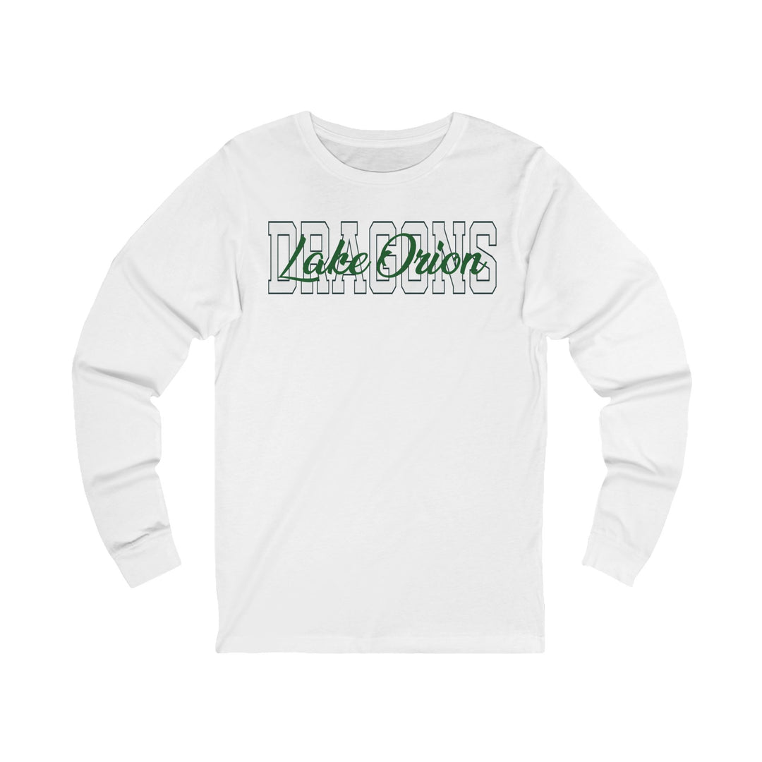Oakview White Dragons Long Sleeve Tee