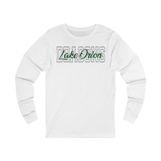 Oakview White Dragons Long Sleeve Tee