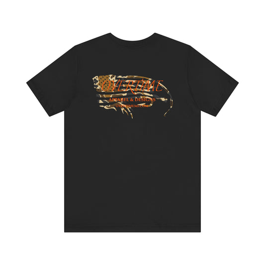Overtime Duck Camo Flag Bella Overtime Tee