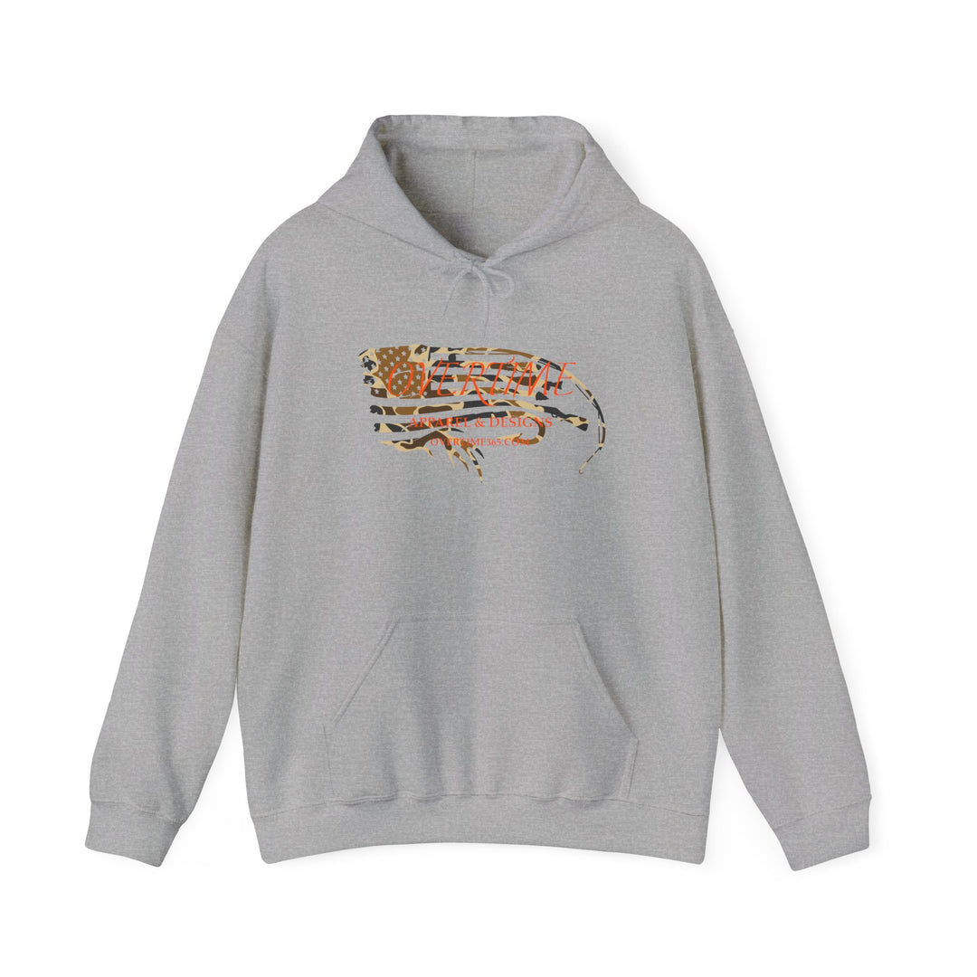 Overtime Duck Camo Flag Heavy Blend Hooded Sweatshirt