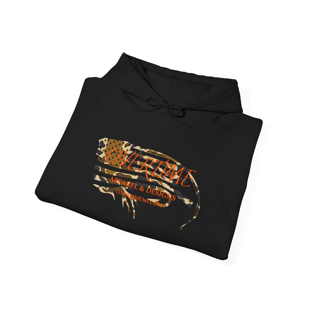 Overtime Duck Camo Flag Heavy Blend Hooded Sweatshirt
