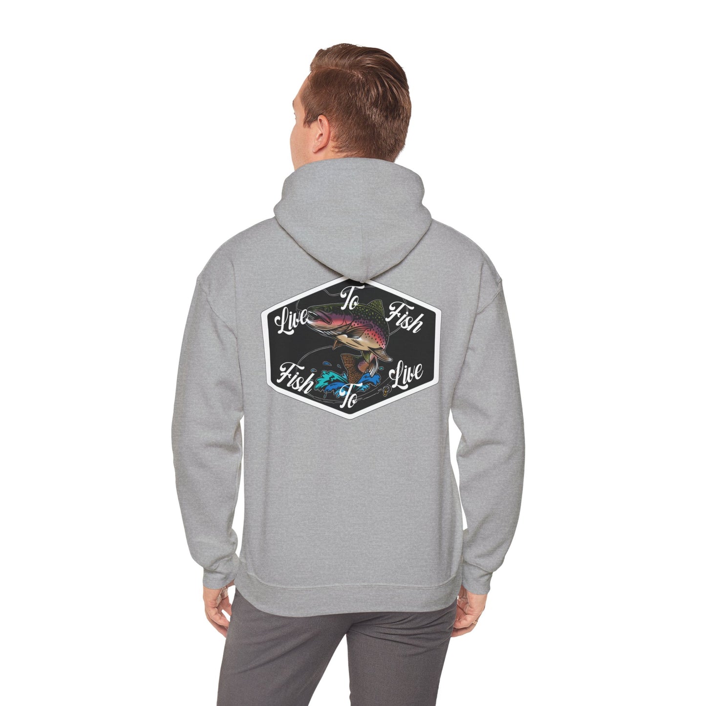 Live To Fish Hooded Sweatshirt