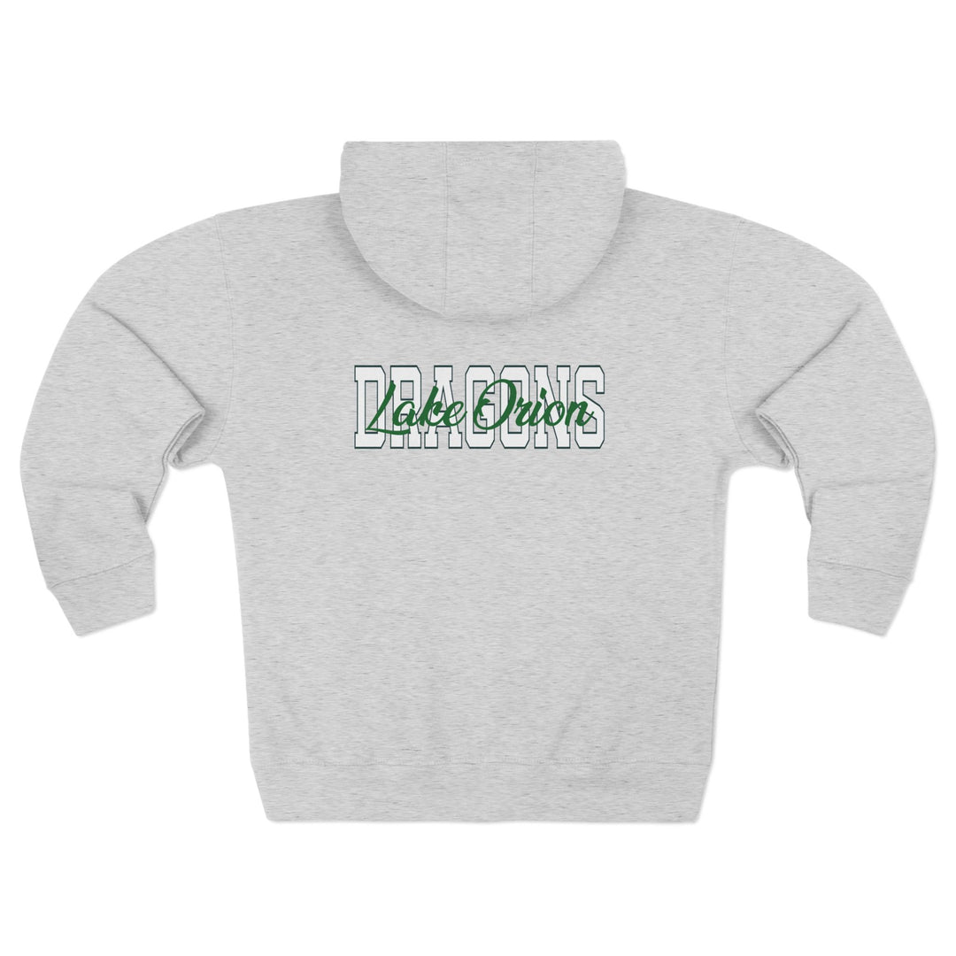 Oakview Green White Zip Hoodie