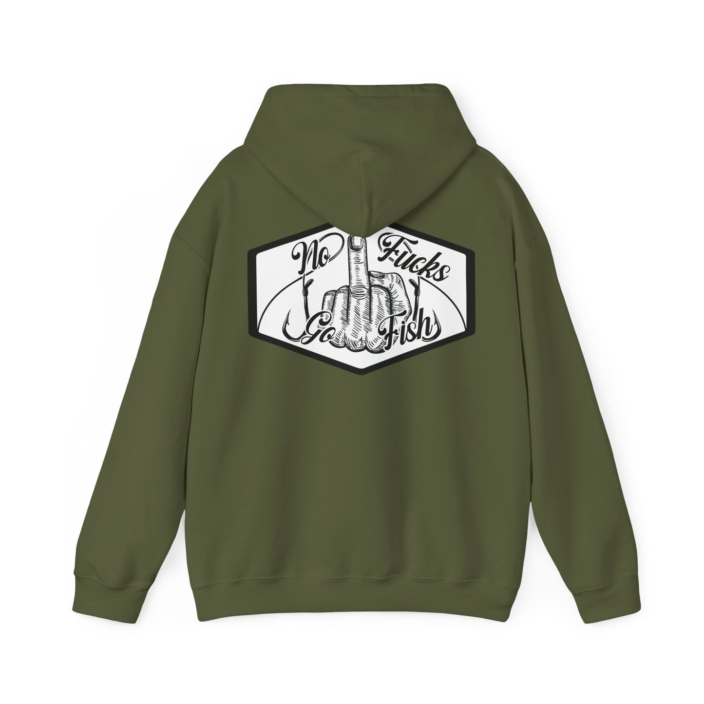 No Fucks Go Fish Hooded Sweatshirt