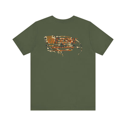 Overtime Duck Camo Flag Bella Overtime Tee