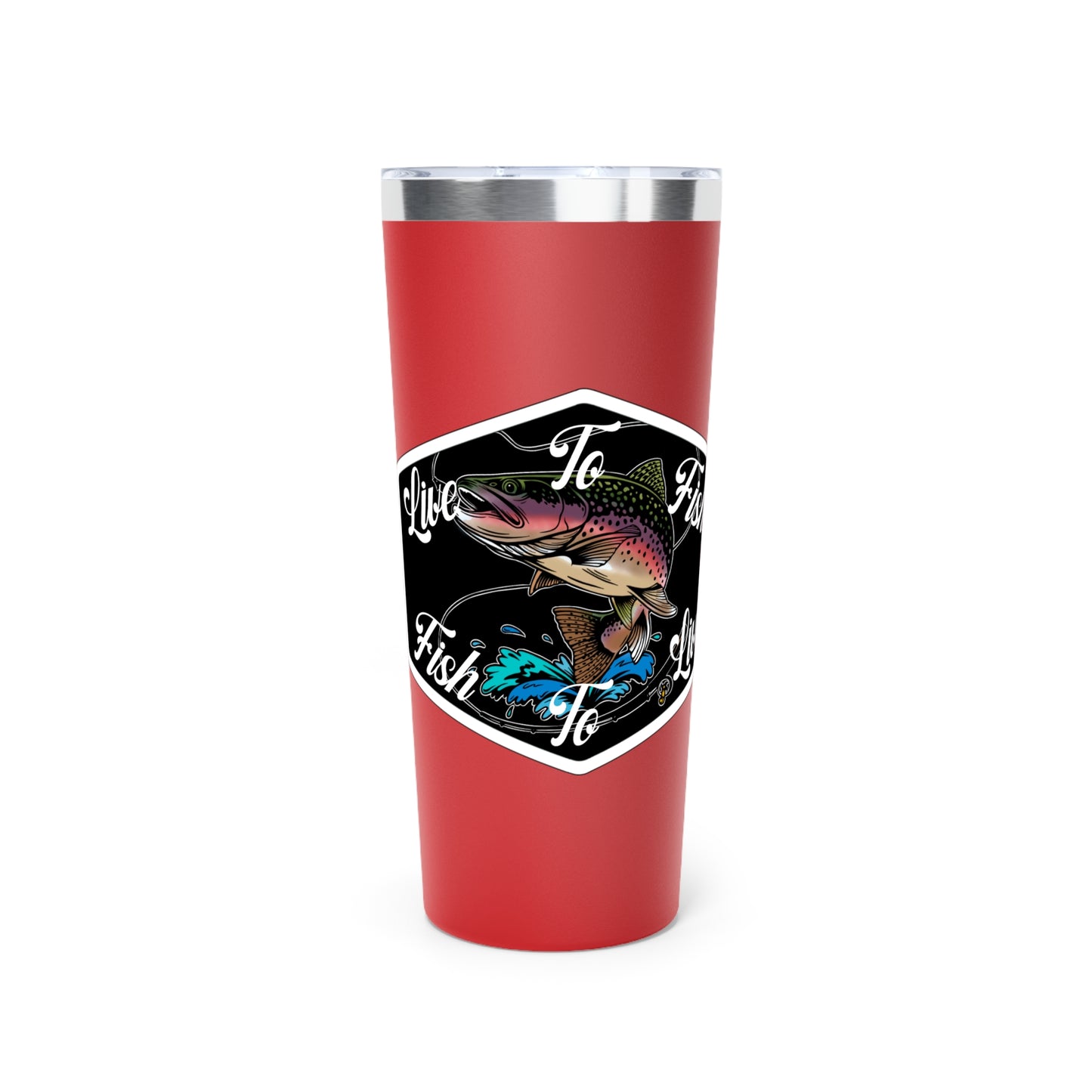 Live To Fish Vacuum Insulated Tumbler, 22oz