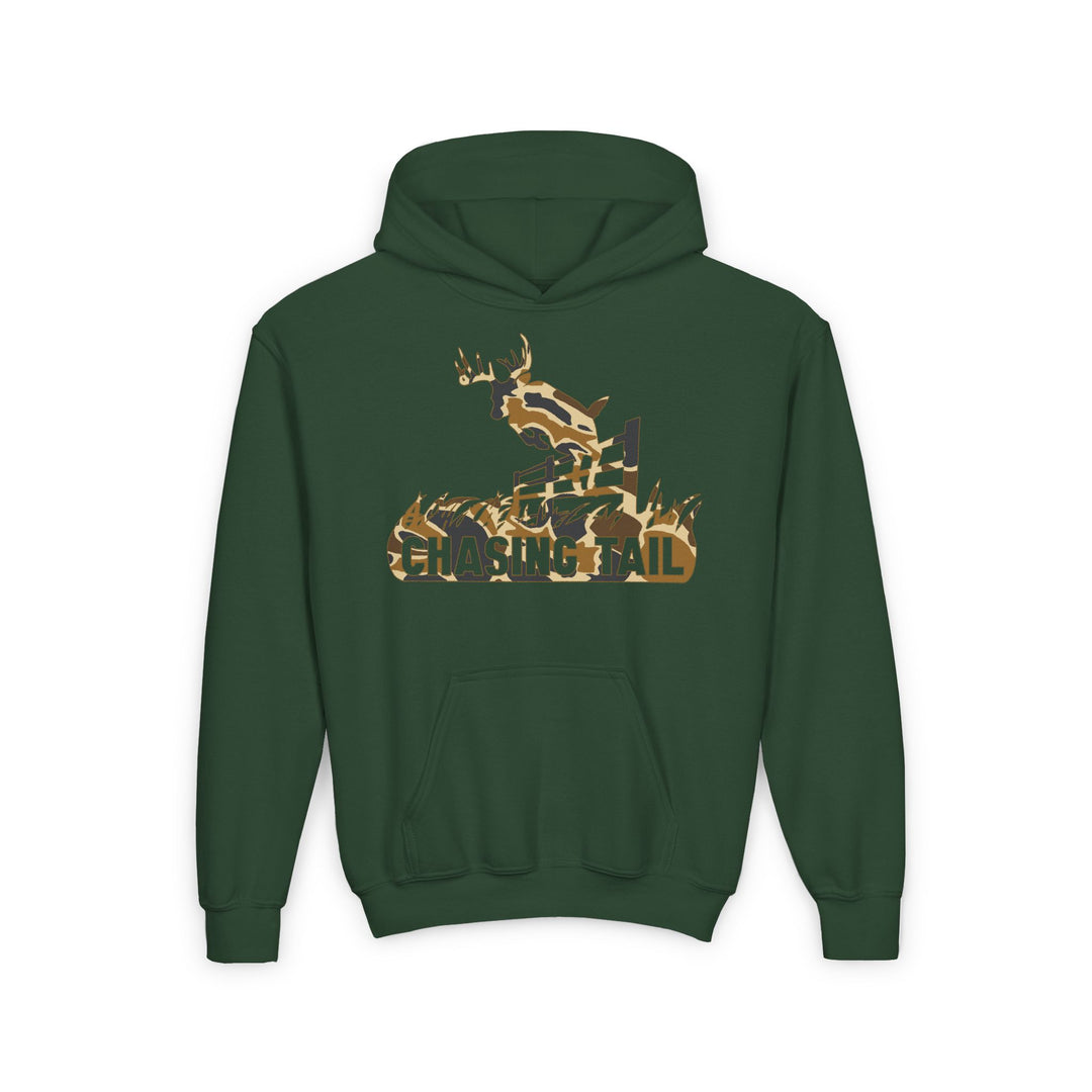 Duck Camo Chasing Tail Kids Hoodie