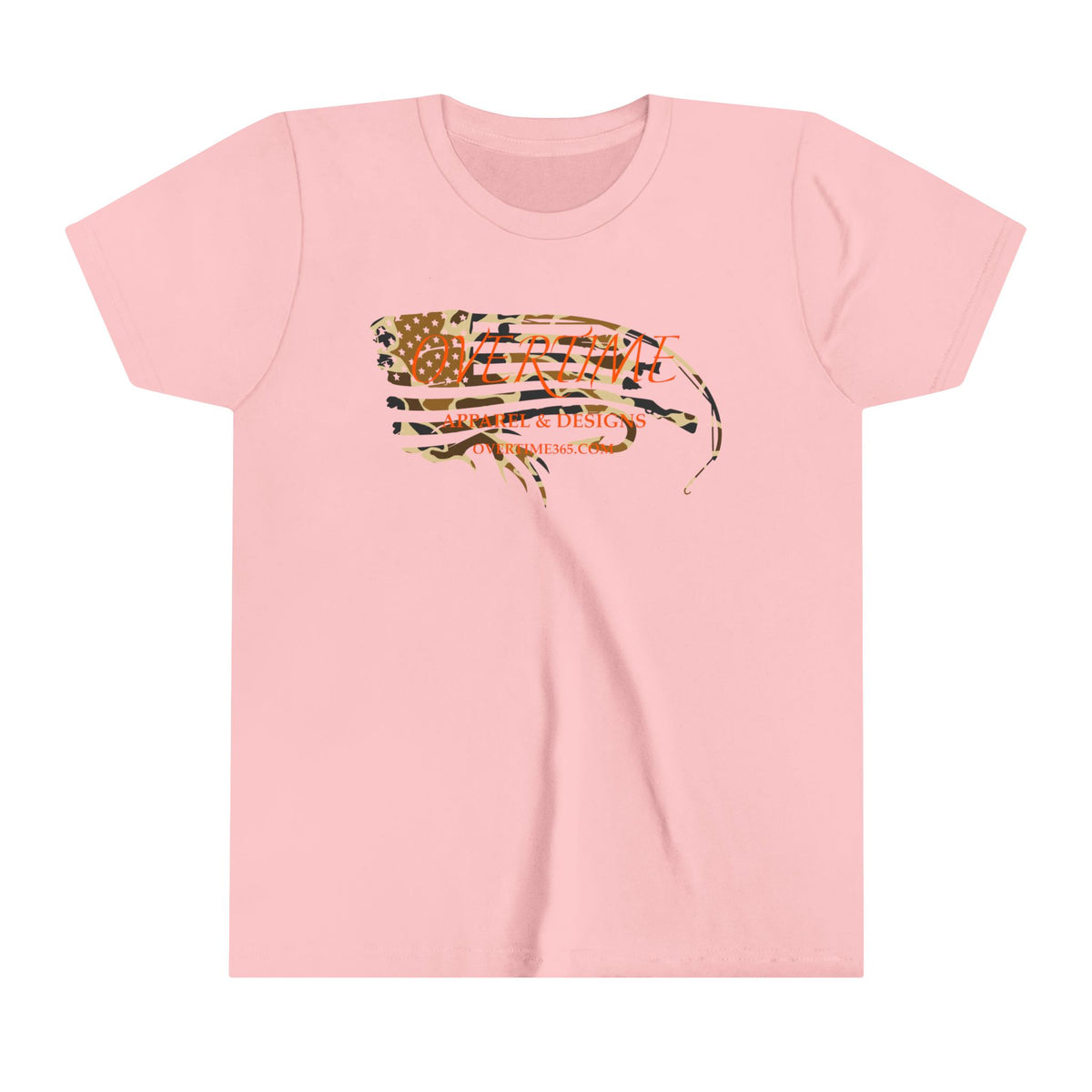 Duck Camo Overtime Flag Kids Short Sleeve