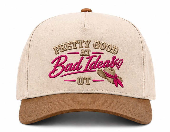 Pretty Good At Bad Ideas hats