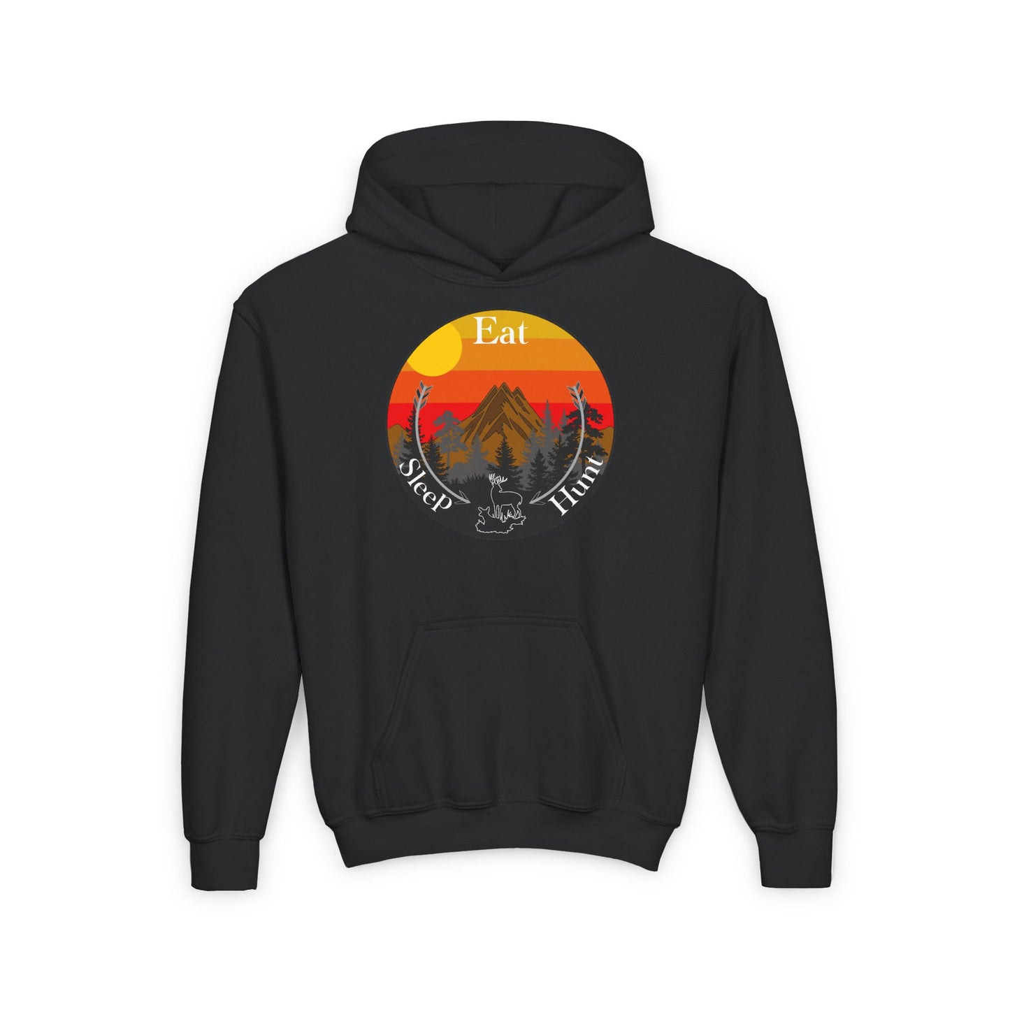 Eat Sleep Hunt Kids Hoodie