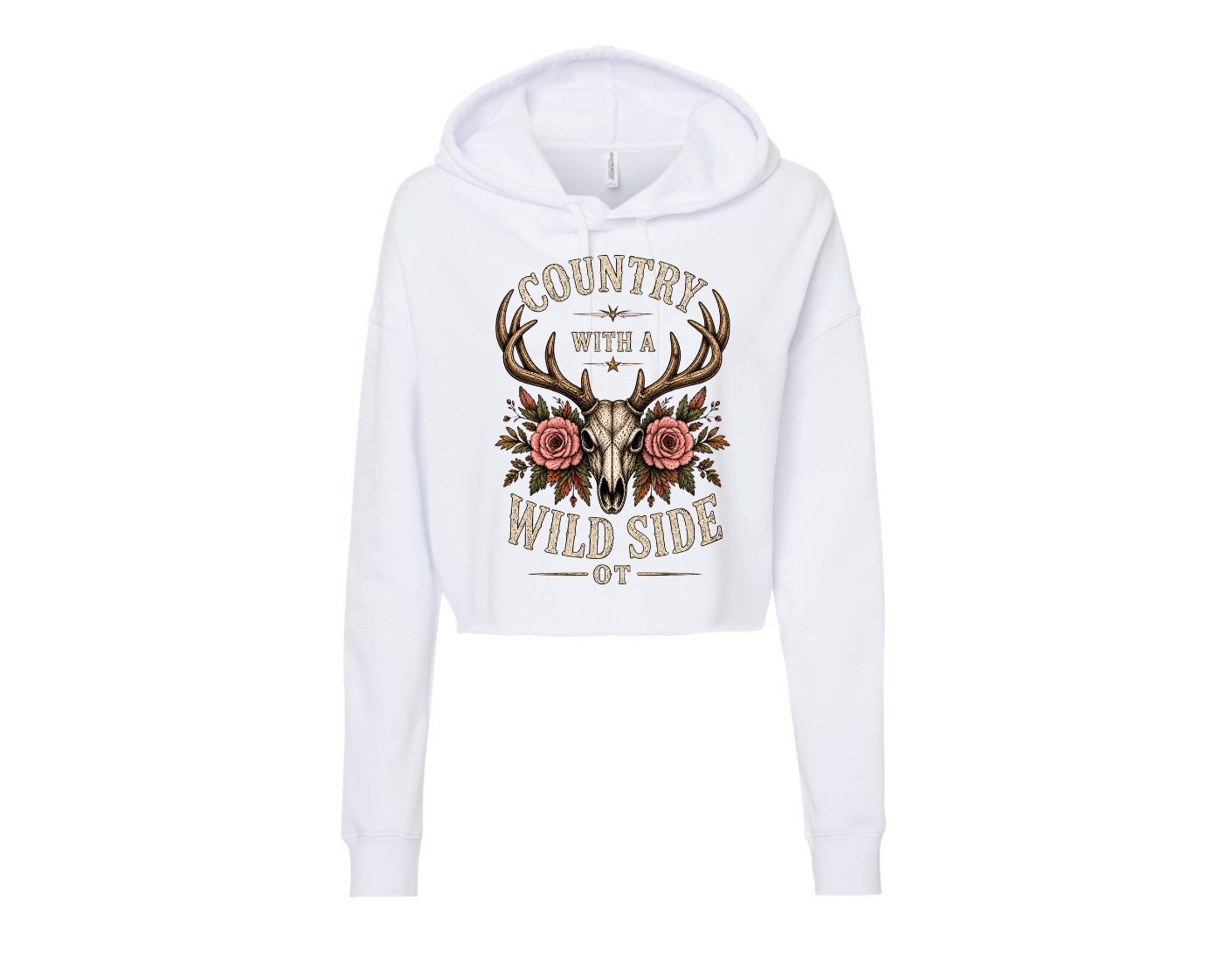 Country with Wild Side Crop hoodie