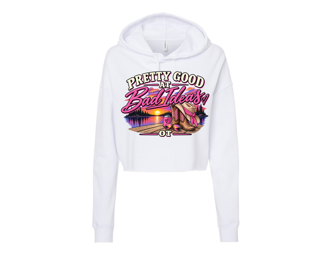 Women's Crop (Pretty Good at Bad Ideas) hoodie