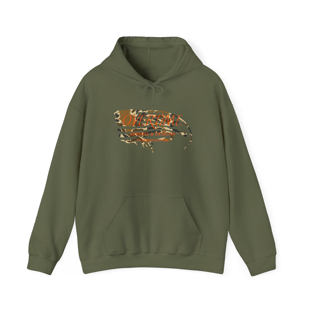 Overtime Duck Camo Flag Heavy Blend Hooded Sweatshirt