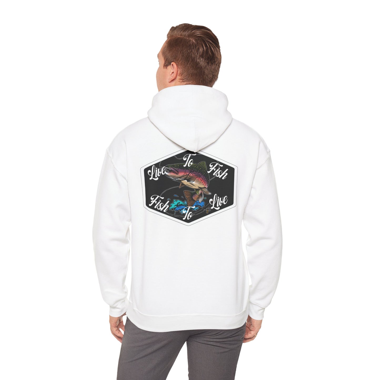 Live To Fish Hooded Sweatshirt