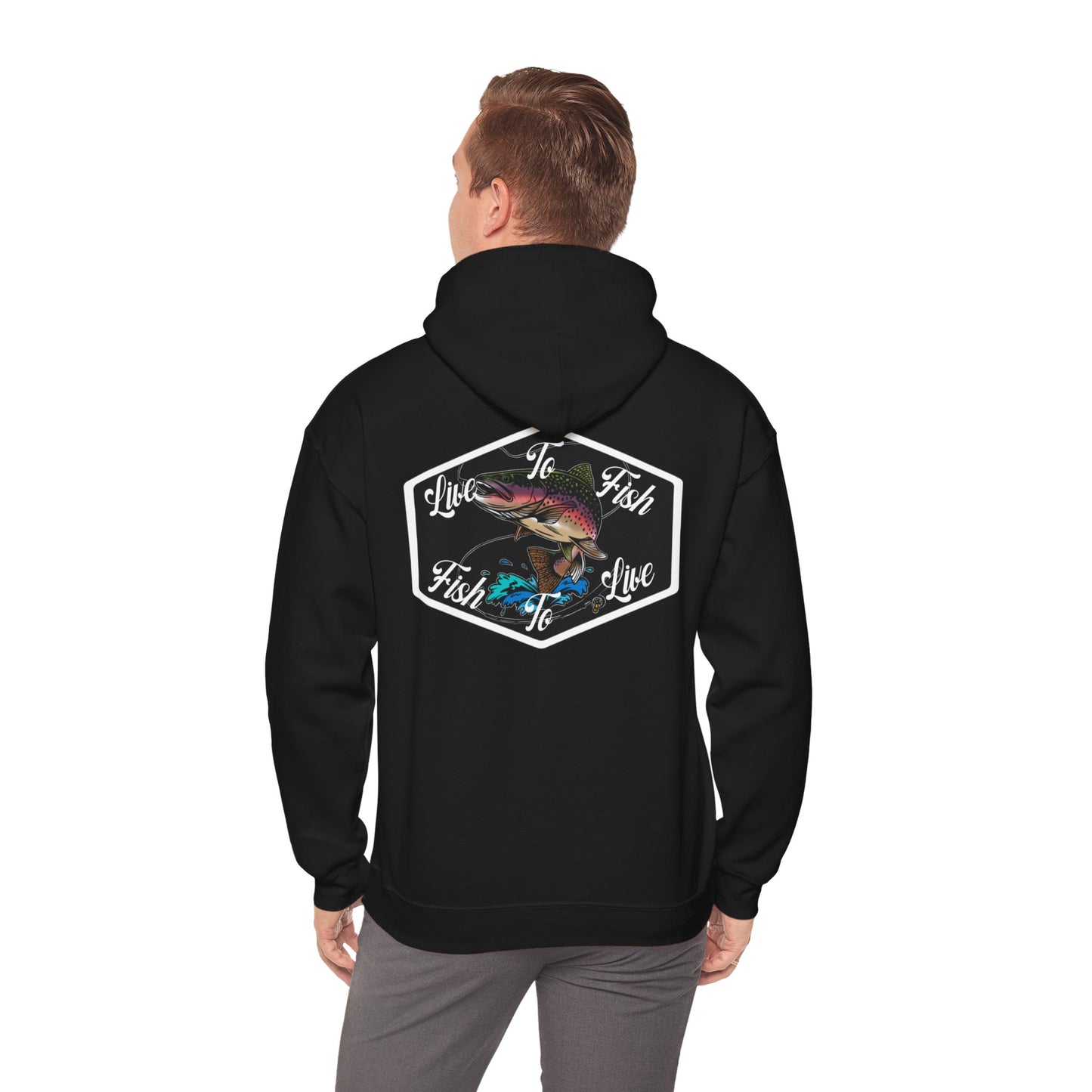 Live To Fish Hooded Sweatshirt