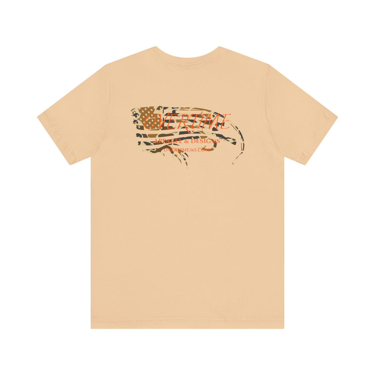 Overtime Duck Camo Flag Bella Overtime Tee