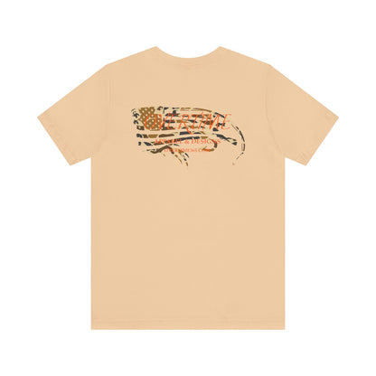 Overtime Duck Camo Flag Bella Overtime Tee