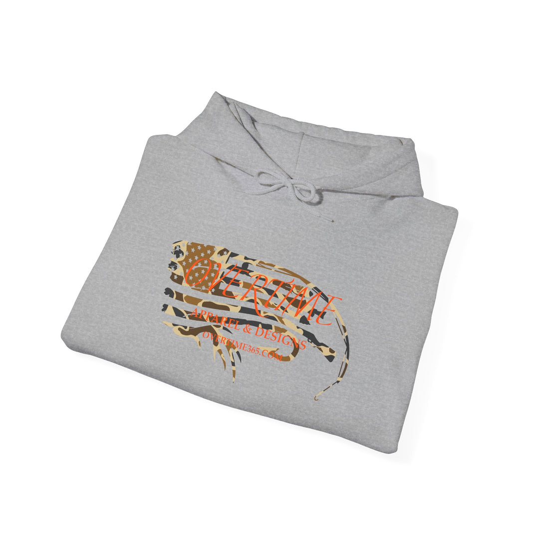 Overtime Duck Camo Flag Heavy Blend Hooded Sweatshirt